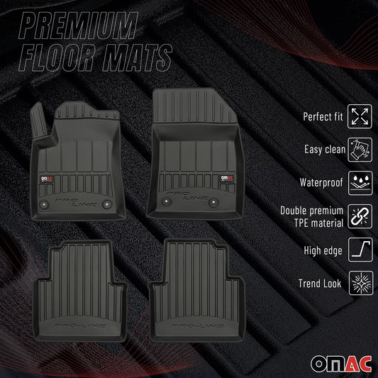 2017-2024 Citroen C3 Aircross Fußmatten TPE Schwarz 4 tlg