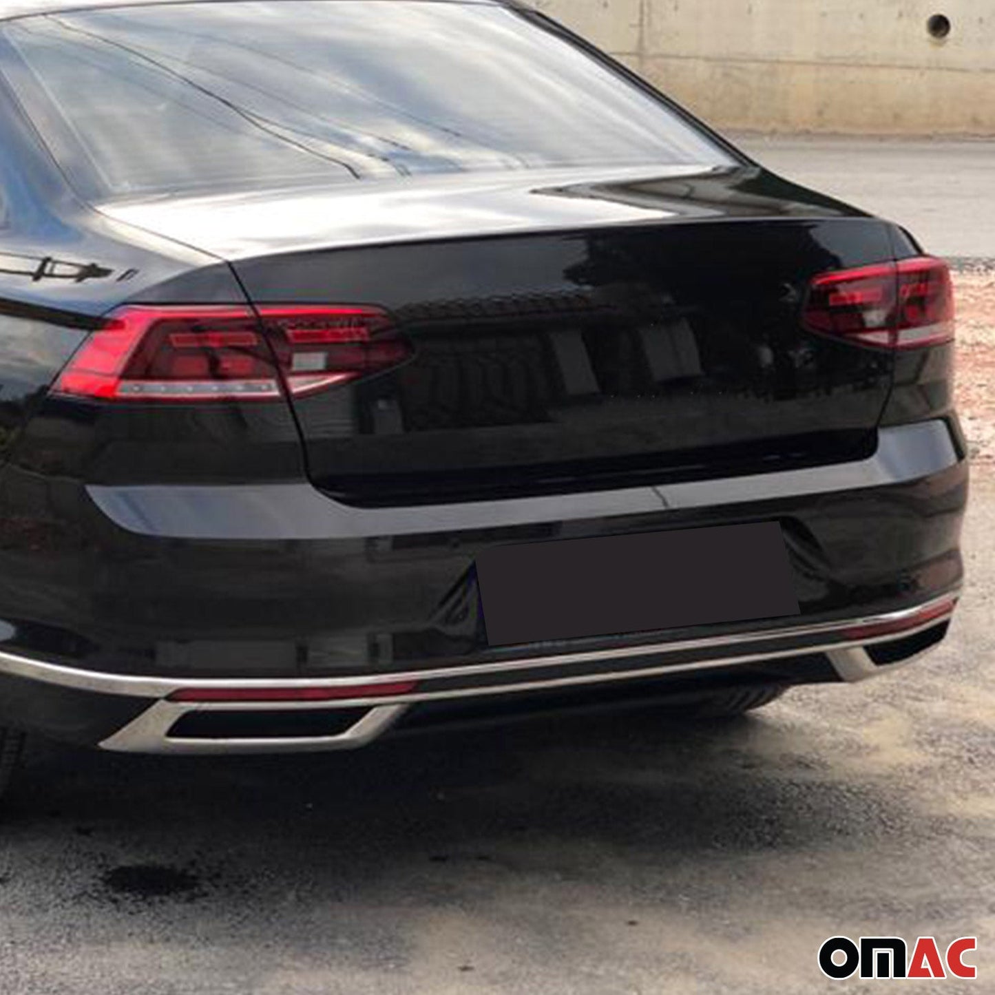 Stoßstangen Diffusor Auspuffrahmen für VW Passat B8,5 Stufenheck 2019-2025 Chrom