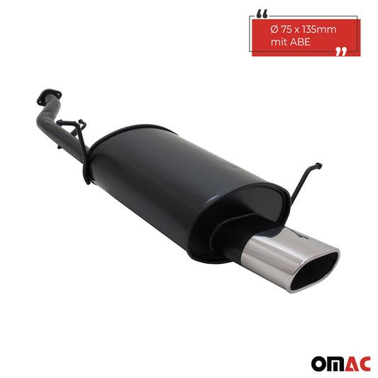 Novus Sportauspuff für BMW E36 Compact 316i 135x75mm Endschalldämpfer mit ABE