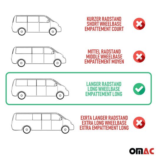 Dachreling + Dachträger für Ford Transit 2014-2025 L3 Langer Alu Silber 4x