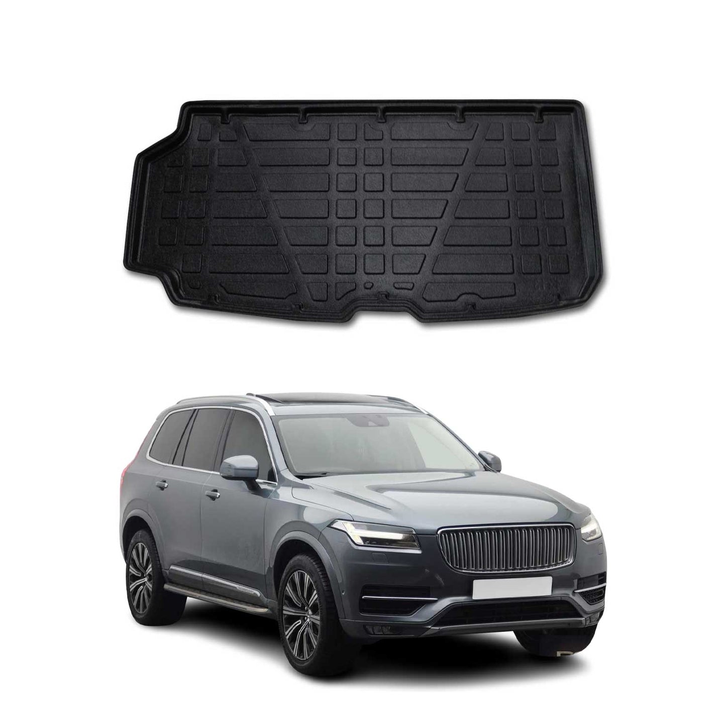 Protecție portbagaj/căptușeală pentru bagaje Volvo XC90 2016-2025, cauciuc TPE, negru