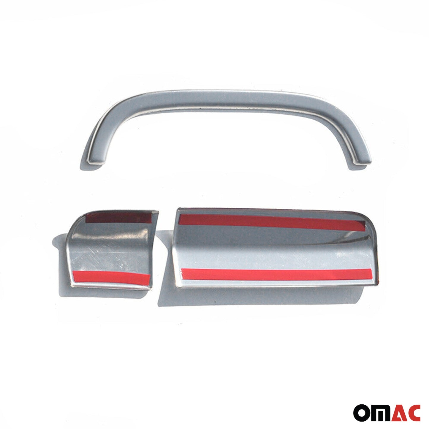 Set de protecție prag portbagaj pentru Mercedes Vito W639, oțel inoxidabil, argintiu