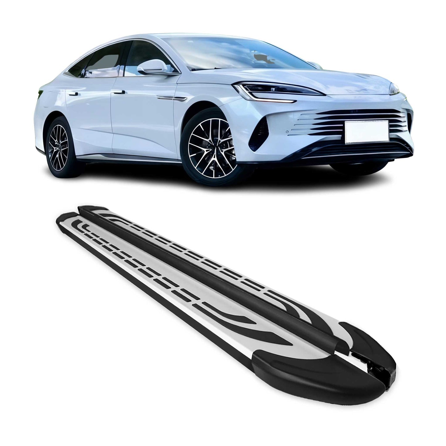 2023-2025 BYD Seal Trittbretter Seitenschweller Seitenbretter Schwarz Silber Aluminium