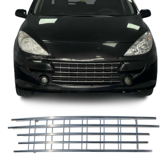 Stoßstange Frontgrill Grill Leiste für Peugeot 307 Ø12mm Edelstahl