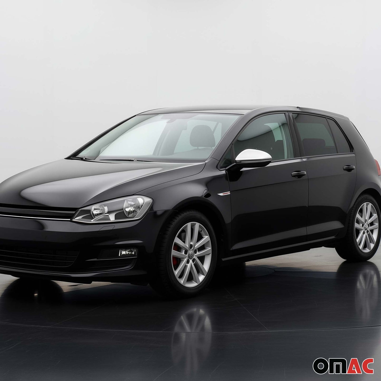 Spiegelkappen Spiegelabdeckung für VW Golf 2012-2019 Edelstahl Silber 2tlg