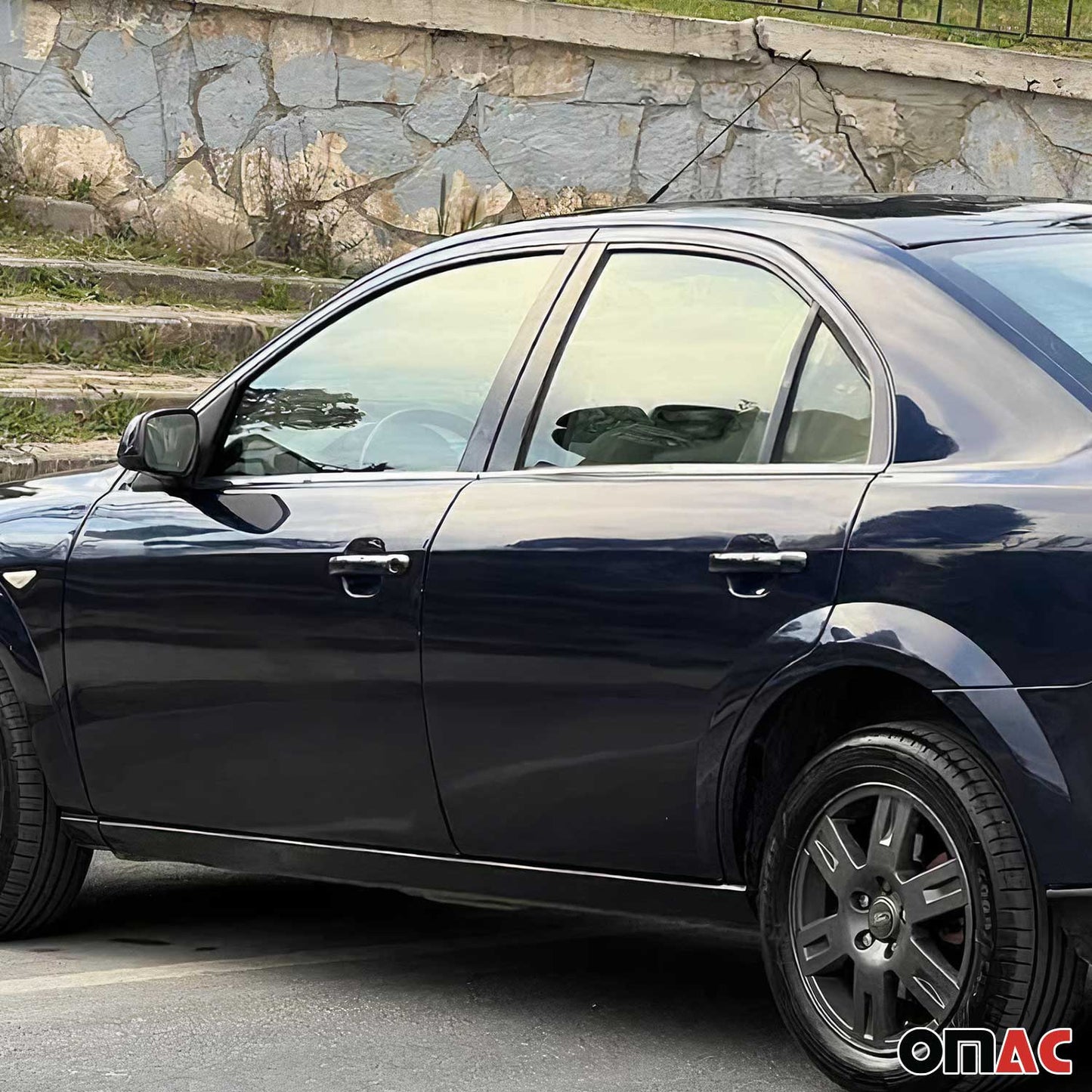 Fensterleisten Zierleisten für Ford Mondeo mk3 Limo 2000-2007 Edelstahl Chrom 4x