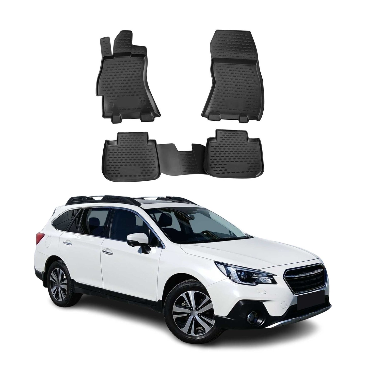 2015-2024 Subaru Outback Fußmatten TPE Schwarz 4 tlg