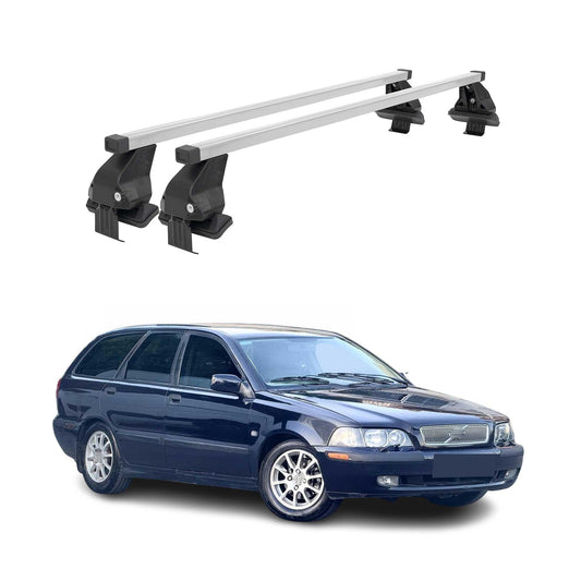 Menabo Dachträger Grundtäger für Volvo V40 1995-2004 50kg Stahl Silber 2 tlg