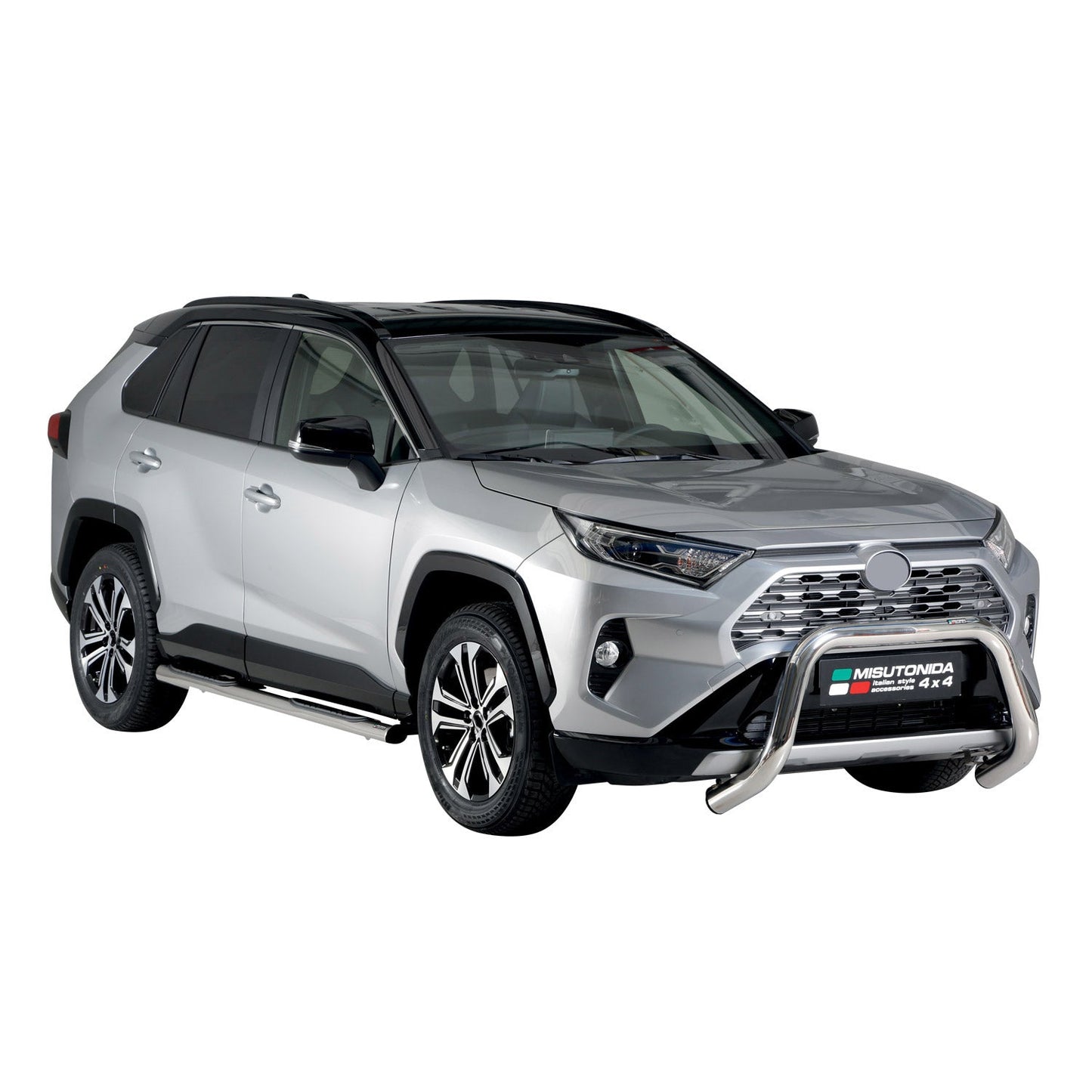 Bară de protecție față pentru Toyota RAV4 XA50 2019-2025 Hybrid ø76 gri oțel