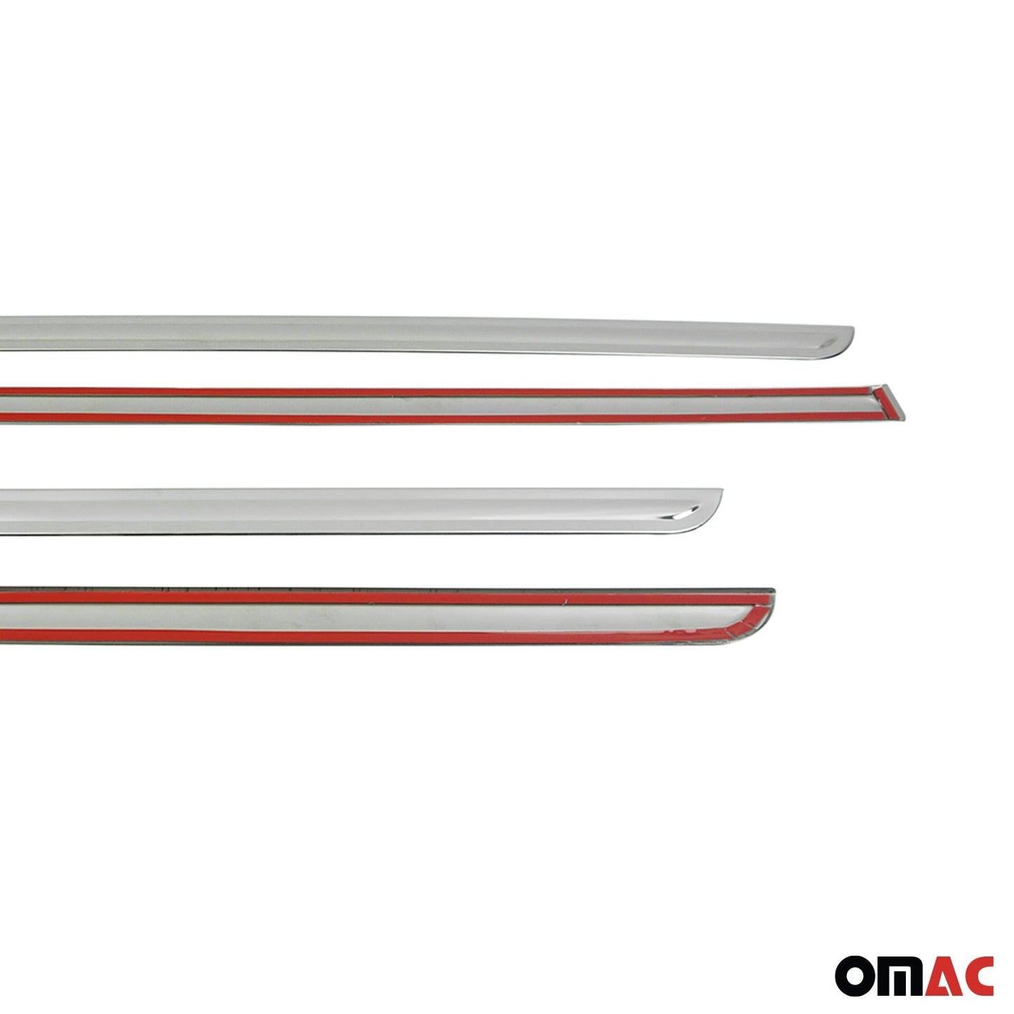 Listwy drzwi bocznych, listwy drzwiowe, listwa ochronna drzwi do Opla Mokki X 2016-2021, chrom, 4 sztuki