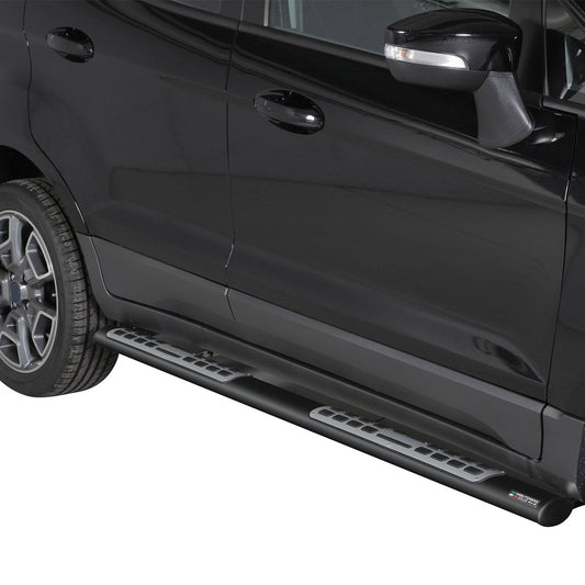 Praguri/praguri laterale din oțel inoxidabil pentru Ford Ecosport 2013-2017, negre