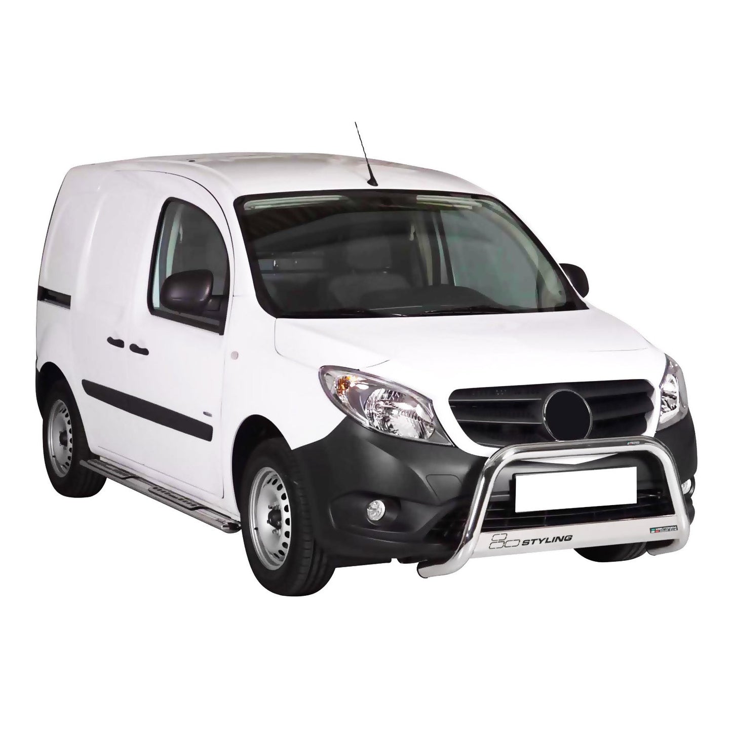 Bară de protecție/buton față pentru Mercedes Citan 2012-2020, ø63mm, oțel, argintiu