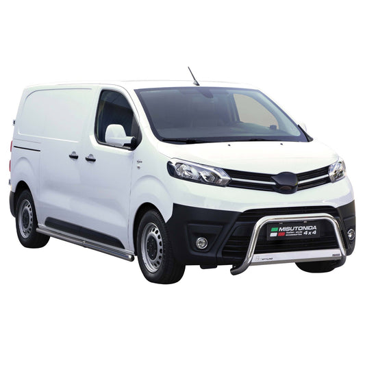 Bară de protecție/buton față pentru Toyota Proace Verso 2016-2019 ø63mm argintiu