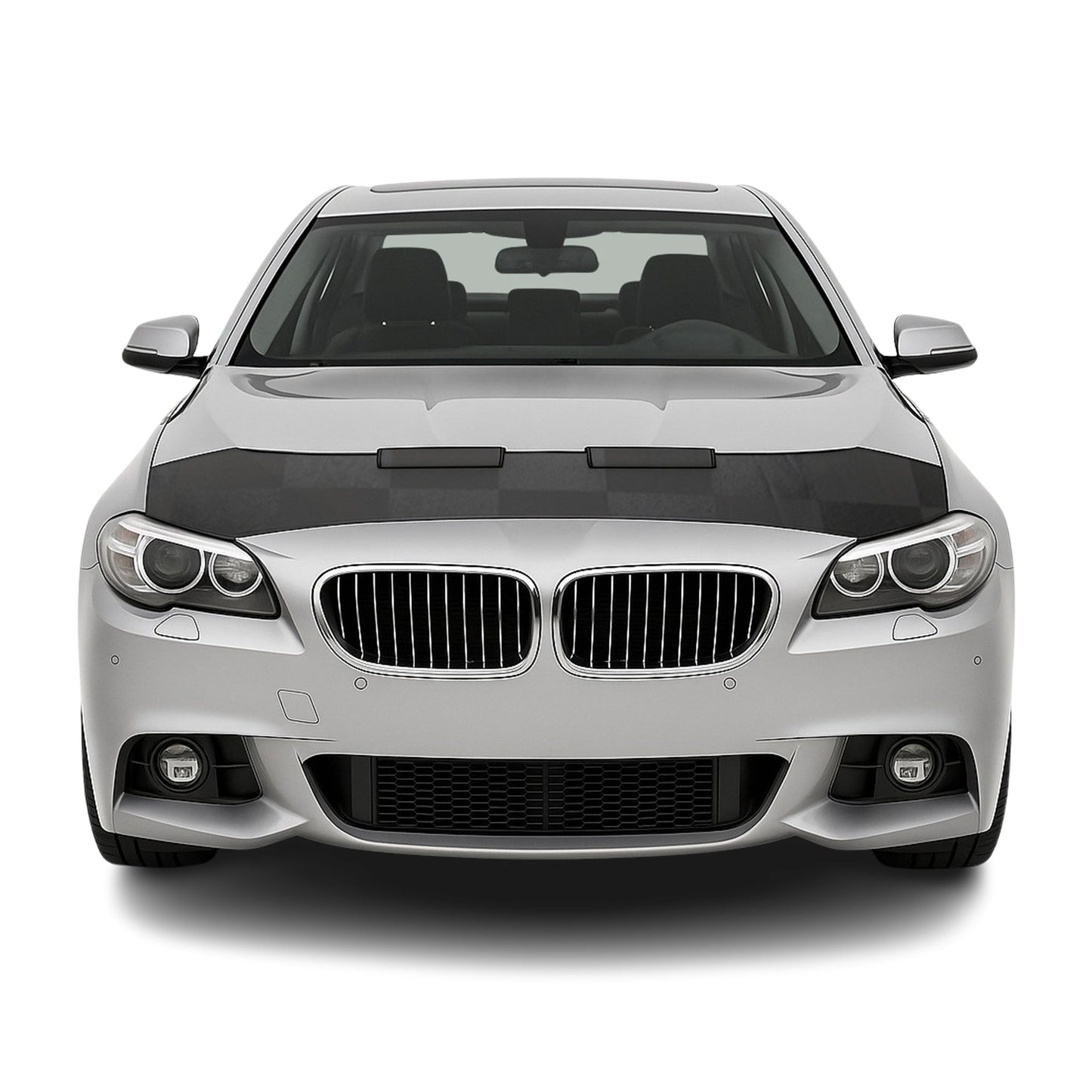 Haubenbra Steinschlagschutz Bonnet Bra für BMW 5er 2010-2016 Kariert Halb