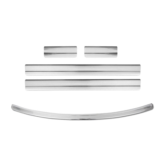 Protecții prag portieră, set protecții prag portieră pentru Nissan Qashqai J10 2006-2014, cromate, 5x