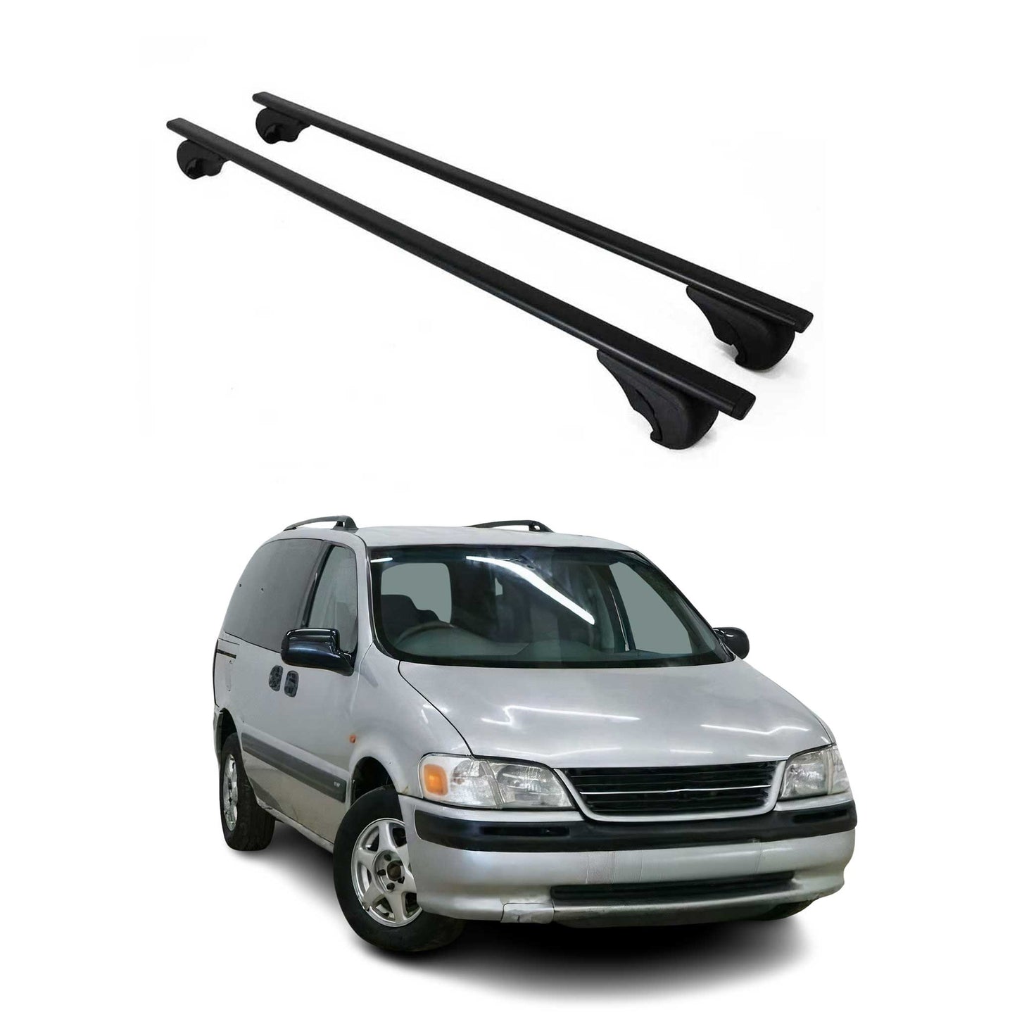 Portbagaj de plafon pentru Opel Sintra 1996-1999 75kg, negru metalic, 2 buc.