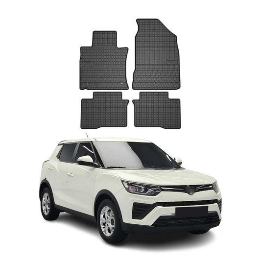 2015-2020 Ssangyong Tivoli Fußmatten Gummi Schwarz 4 tlg