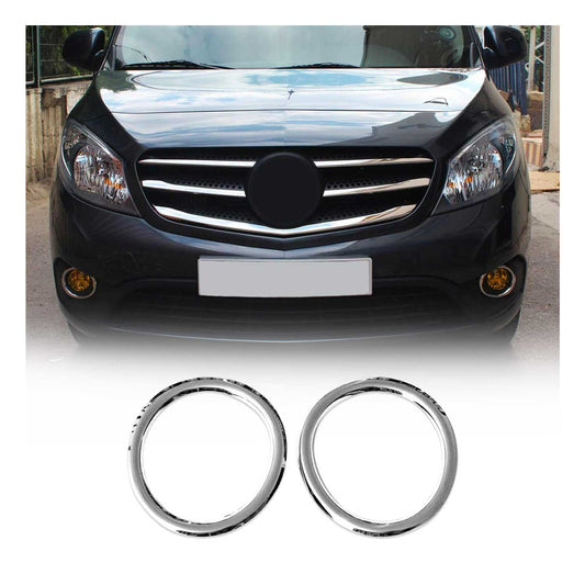 Nebelscheinwerfer Rahmen Umrandung für Mercedes Citan 2012-2021 Edelstahl 2x