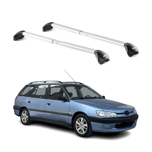 Dachträger für Peugeot 306 307 308 Wagon 1997-2013 5 tür 100kg Alu Silber 2x ABE
