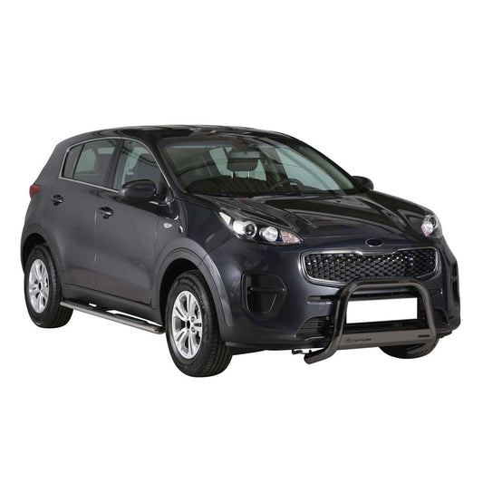 Bară de protecție/buton față pentru Kia Sportage 2016-2018, ø63mm, oțel, negru
