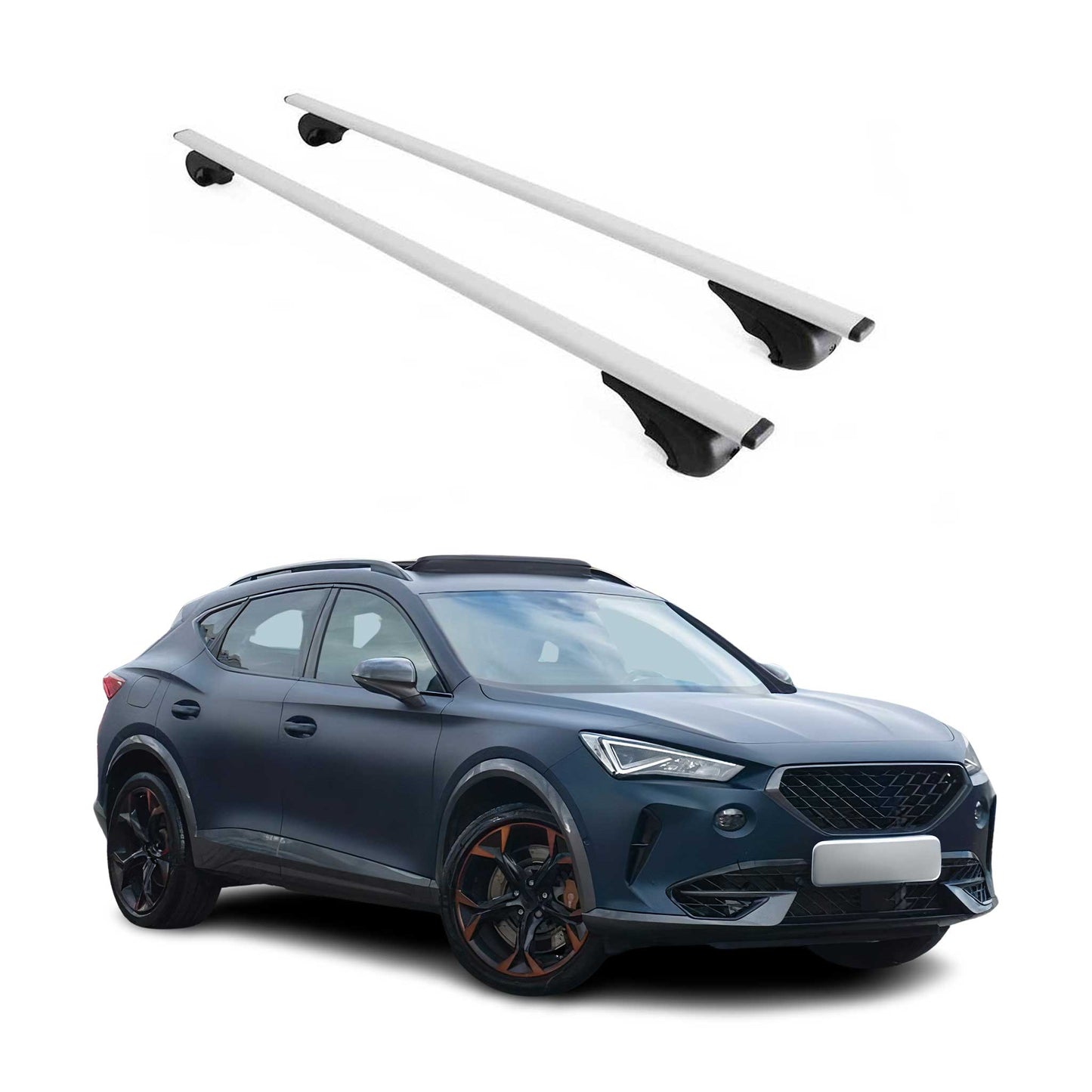 Dachträger Grundtäger für Cupra Formentor 2020-2025 75kg Metall Silber 2 tlg