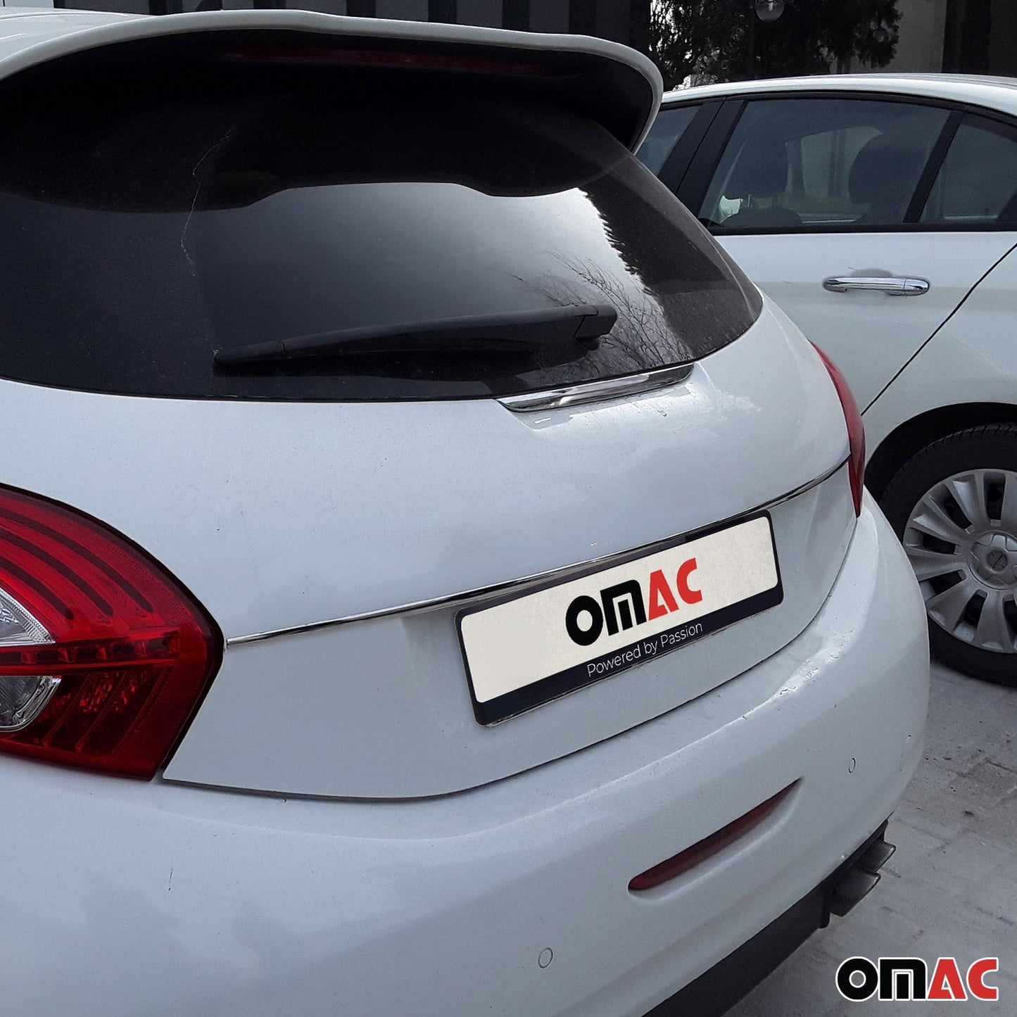 Ornamente prag portbagaj pentru Peugeot 208 2012-2019, oțel inoxidabil cromat