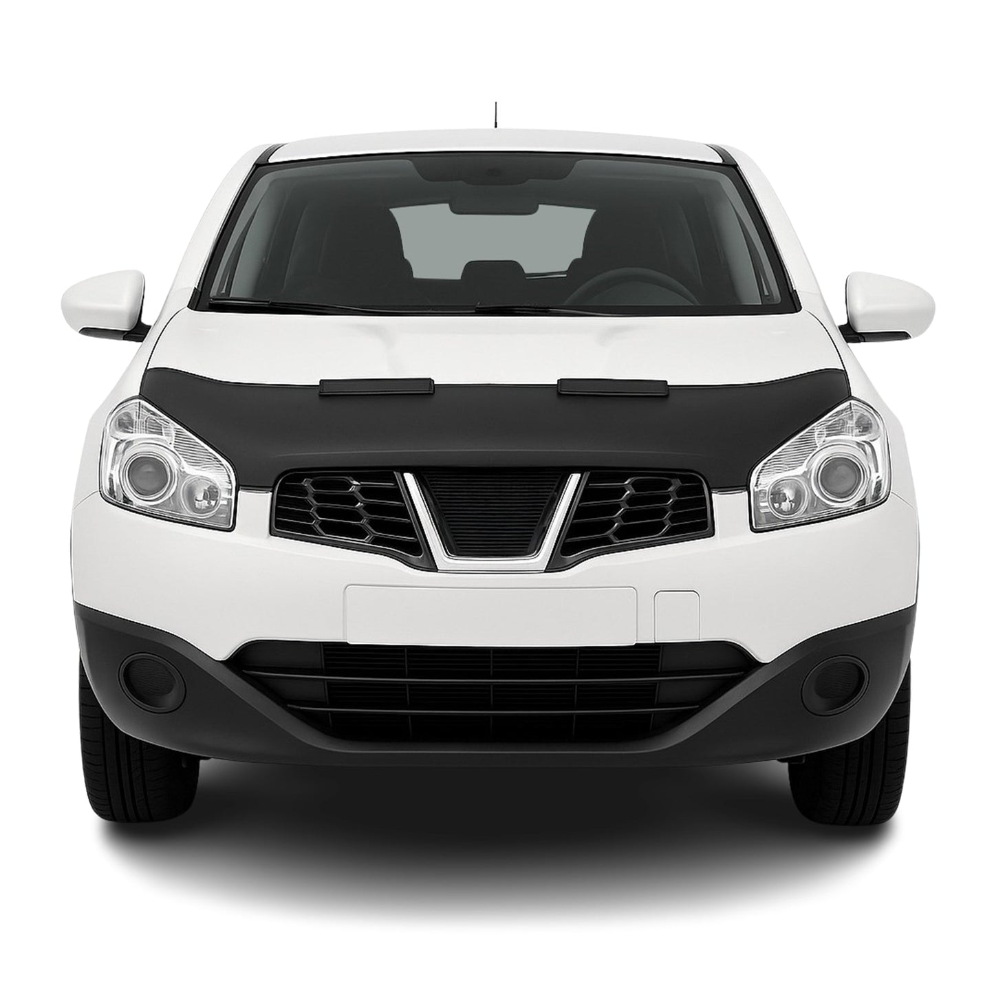 Haubenbra Steinschlagschutz für Nissan Qashqai J10 2006-2010 Schwarz Halb