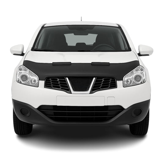 Haubenbra Steinschlagschutz für Nissan Qashqai J10 2006-2010 Schwarz Halb
