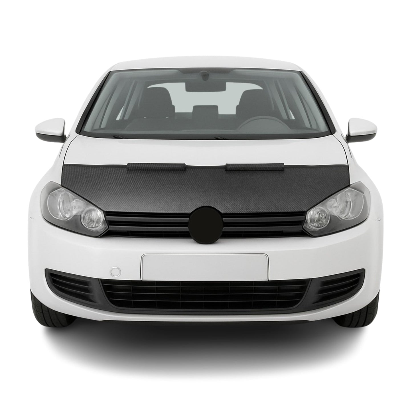 Osłona maski chroniąca przed odpryskami kamieni do VW Golfa 2008-2012 Carbon Look Half