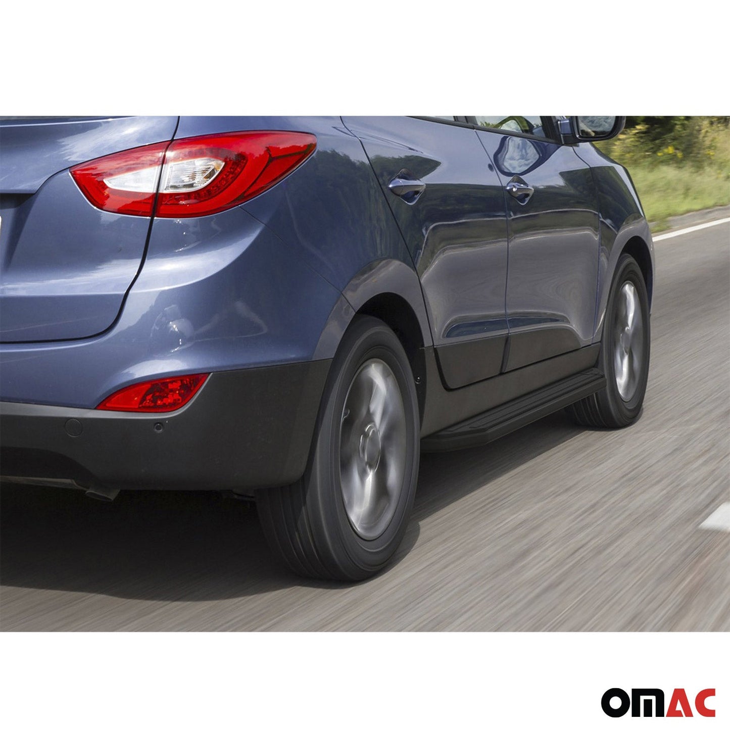 Trittbretter Seitenschweller für Hyundai ix35 2010-2015 Alu Schwarz ABE