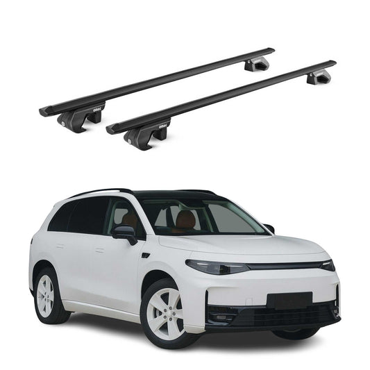 Dachträger Grundtäger für Leapmotor C10 2023-2025 90kg Alu Schwarz 2 tlg ABE