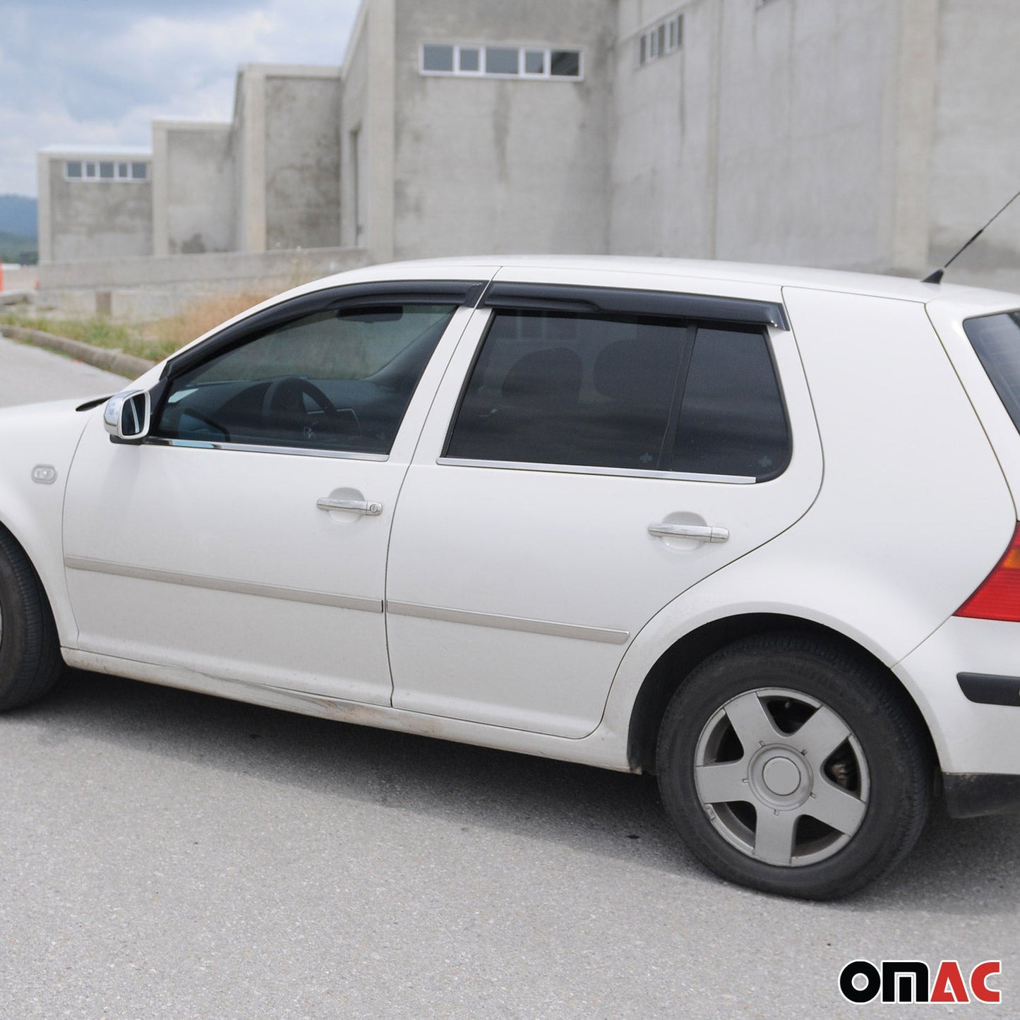 Benzi decorative pentru geamuri pentru VW Golf 1997-2003, oțel inoxidabil cromat, 4 bucăți