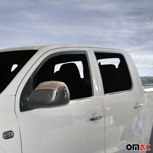 Benzi decorative pentru geamuri pentru VW Amarok 2010-2021, oțel inoxidabil cromat, 4 bucăți