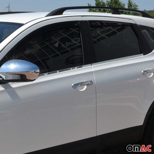 Fensterleisten Zierleisten für Nissan Qashqai J10 2006-2014 Edelstahl Chrom 4tlg