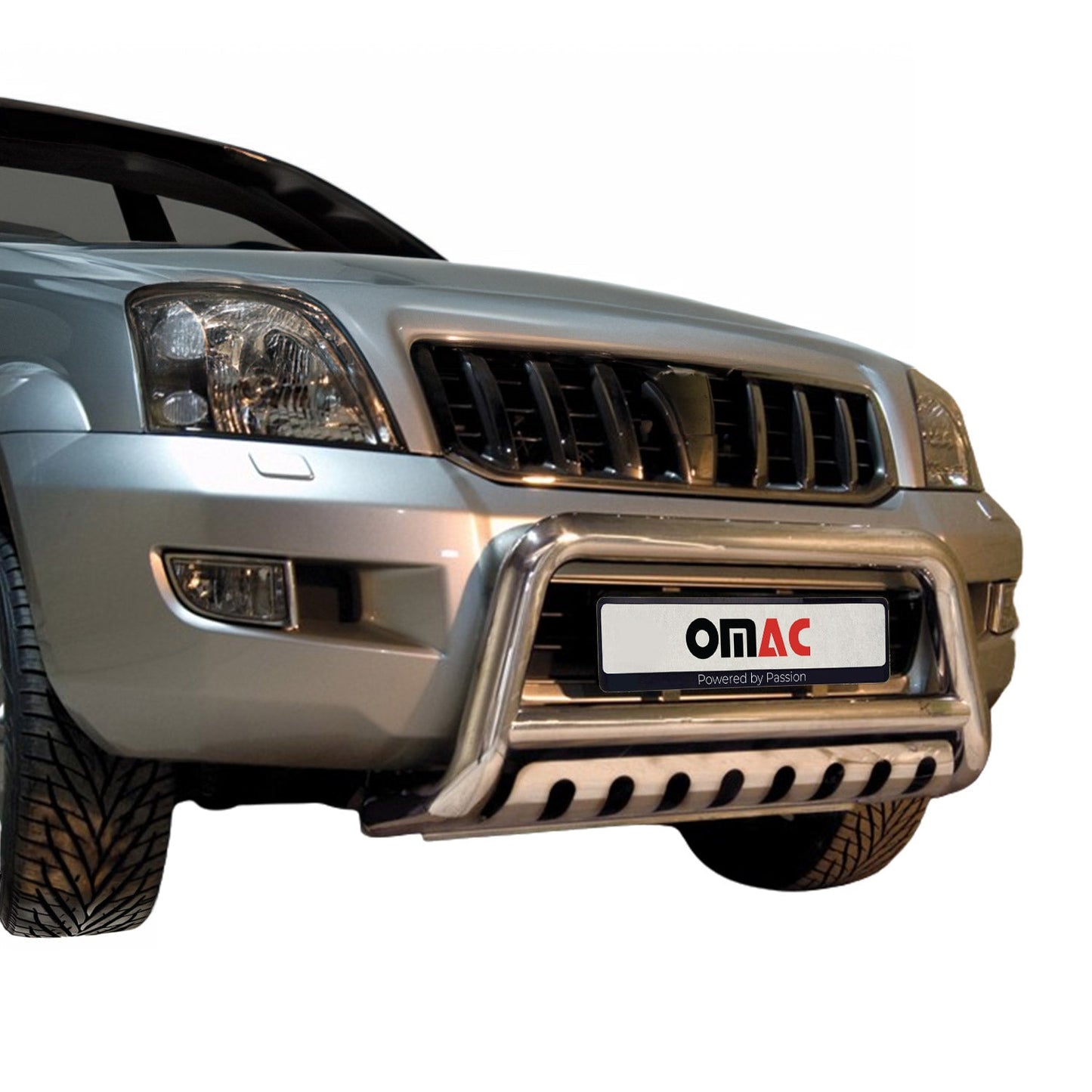 Frontbügelschutz Frontschutzbügel für Toyota Land Cruiser 120 2003-09 Grau ABE