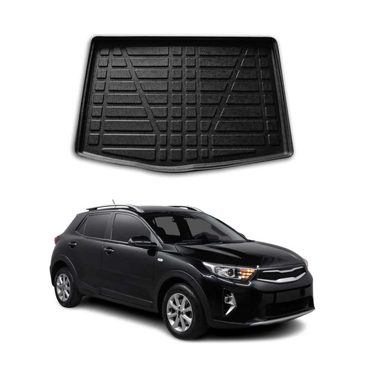 Kofferraumwanne Laderaumwanne für Kia Stonic 2017-2025 Obere Gummi TPE Schwarz