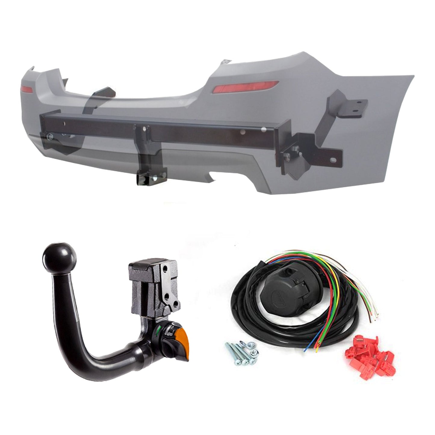 Aragon Anhängerkupplung E-Satz 13pin für Fiat Panda Hybrid 2021-2025 ABE