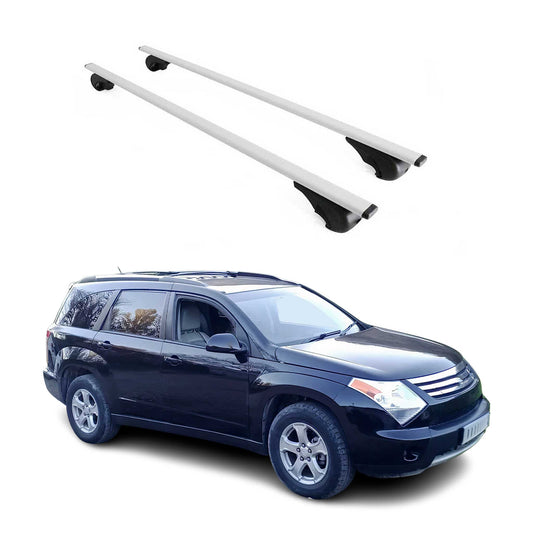 Dachträger Grundtäger für Suzuki XL-7 2007-2009 75kg Metall Silber 2 tlg