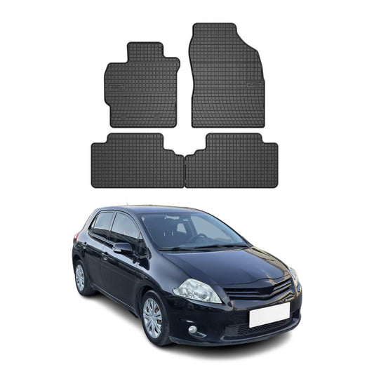 OMAC Gummi Fußmatten für Toyota Auris 2007-2013 Automatten Gummi Schwarz 4tlg