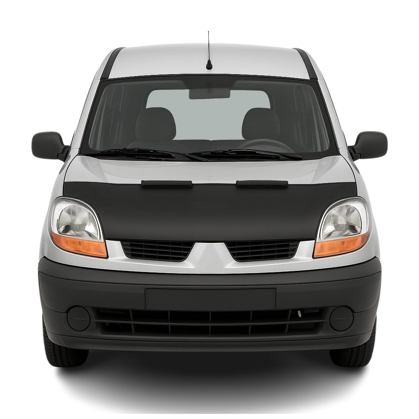 Protecție capotă anti-ciobire pentru Renault Kangoo 1996-2004, jumătate neagră