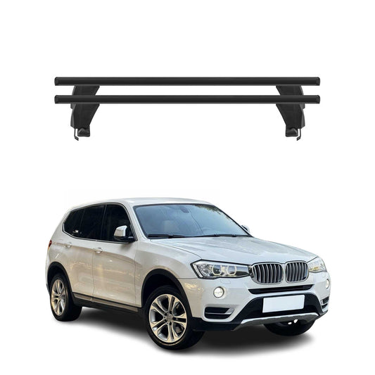 Menabo Dachträger Grundtäger für BMW X3 F25 2010-2017 50kg Alu Schwarz 2 tlg