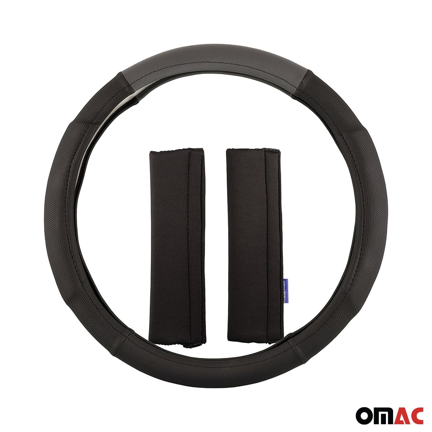 SPARCO Lenkradbezüge Schulterpolster Satz Universal Lenkradschutz Schwarz Grau