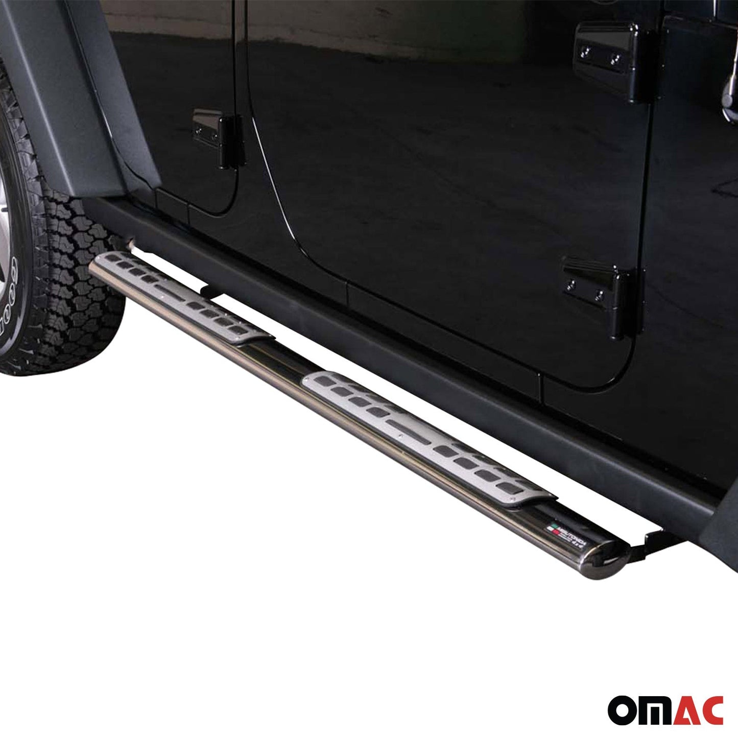 Edelstahl Seitenschweller Schwellerrohre für Jeep Wrangler 2011-2017 Silber