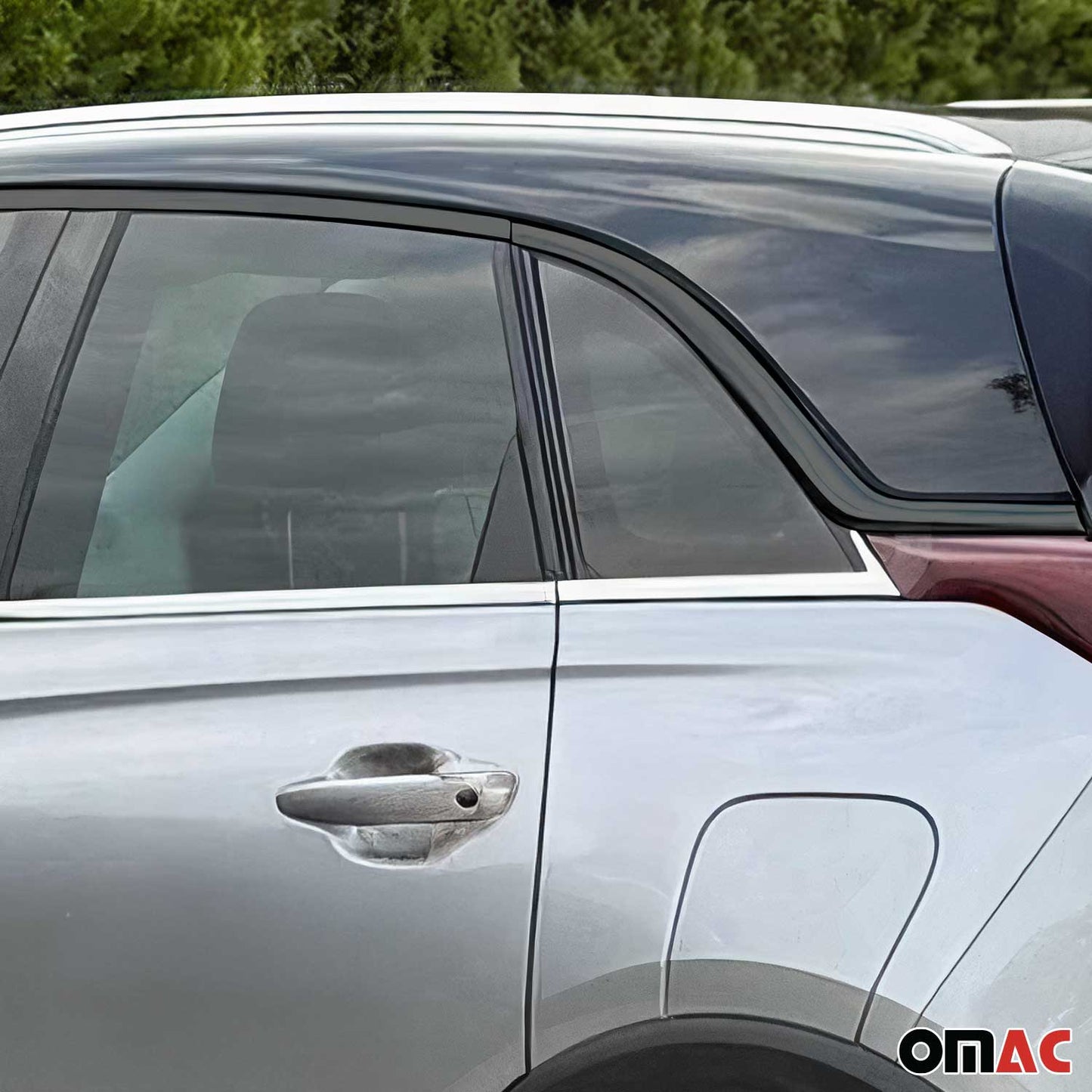 Fensterleisten Zierleisten für Opel Crossland X 2017-2025 Edelstahl Chrom 8tlg