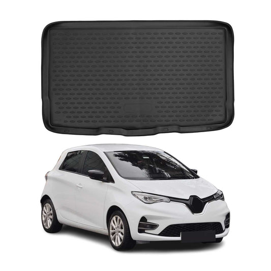 Covoraș portbagaj/tapițerie portbagaj pentru Renault Zoe 2019-2021, cauciuc TPE, negru