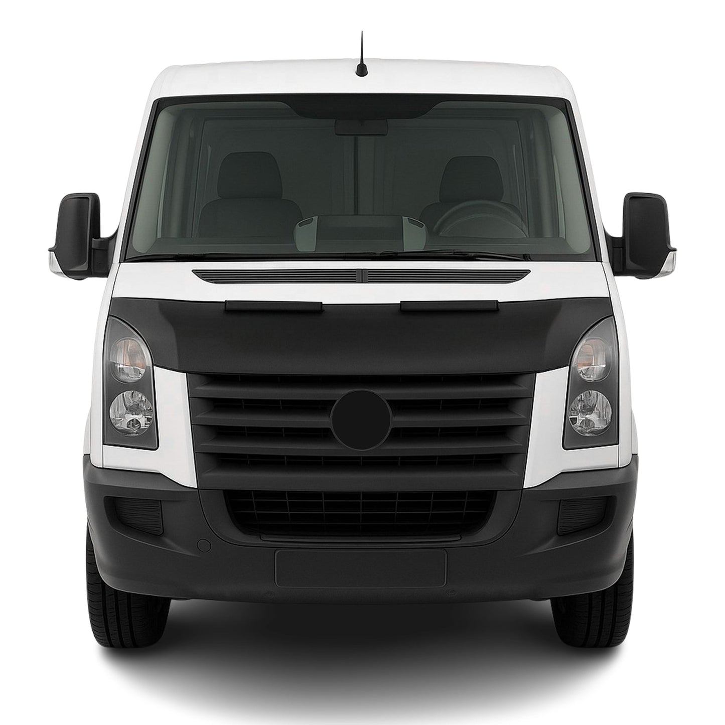 Haubenbra Steinschlagschutz Bonnet Bra für VW Crafter 2006-2017 Schwarz Halb