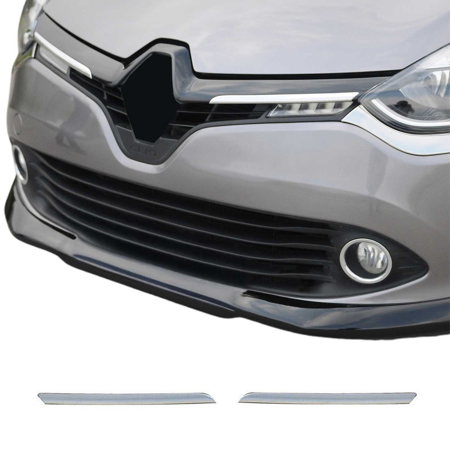 Kühlergrill Leisten Grillleisten für Renault Clio Grandtour 2012-2019 Chrom 2x
