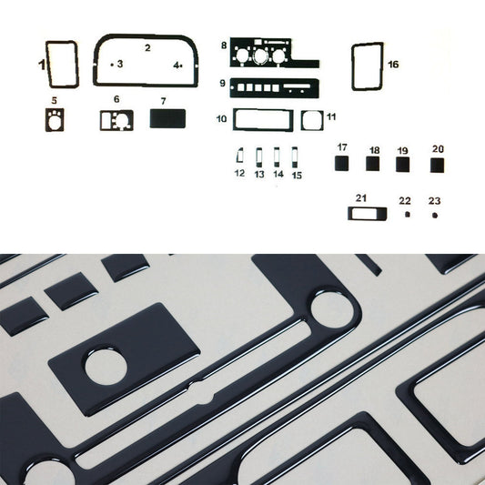Innenraum Dekor Cockpit für Citroen Jumper 1994-2002 Piano Schwarz Optik 23tlg