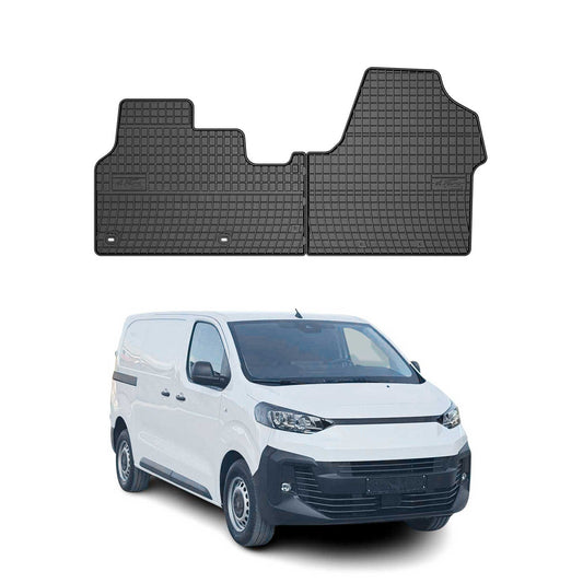 2016-2025 Fiat Scudo Fußmatten TPE Schwarz 2 tlg