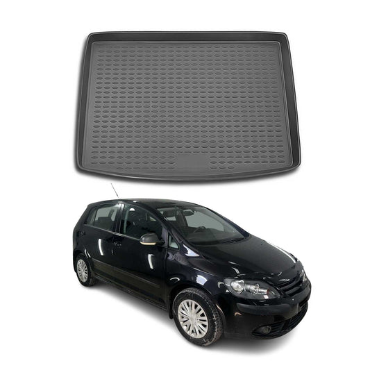 Kofferraummatte Kofferraumwanne für VW Golf Plus 2004-2014 Gummi TPE Schwarz